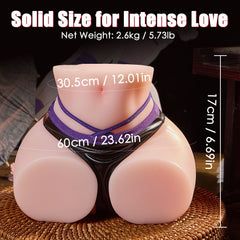 Hoshino Nana: Bubble Butt Big Ass Sex Doll Torso Realistic Pocket Pussy Male Hip Toy